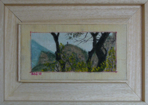 Colodri (Arco di Trento) - olio su tela 25x13 cm
