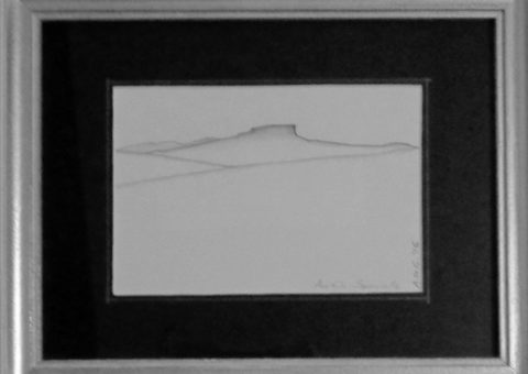 Profili: Sparavalle - carboncino su cartone 21x15 cm