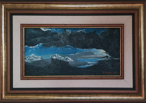 Fariolo - olio su tela di iuta 20x40 cm (1999)