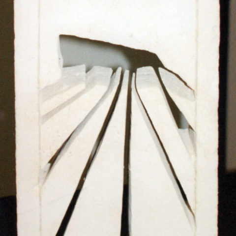 Raggio di Pietra - scultura su tufo (Matera) 27x52x15 cm